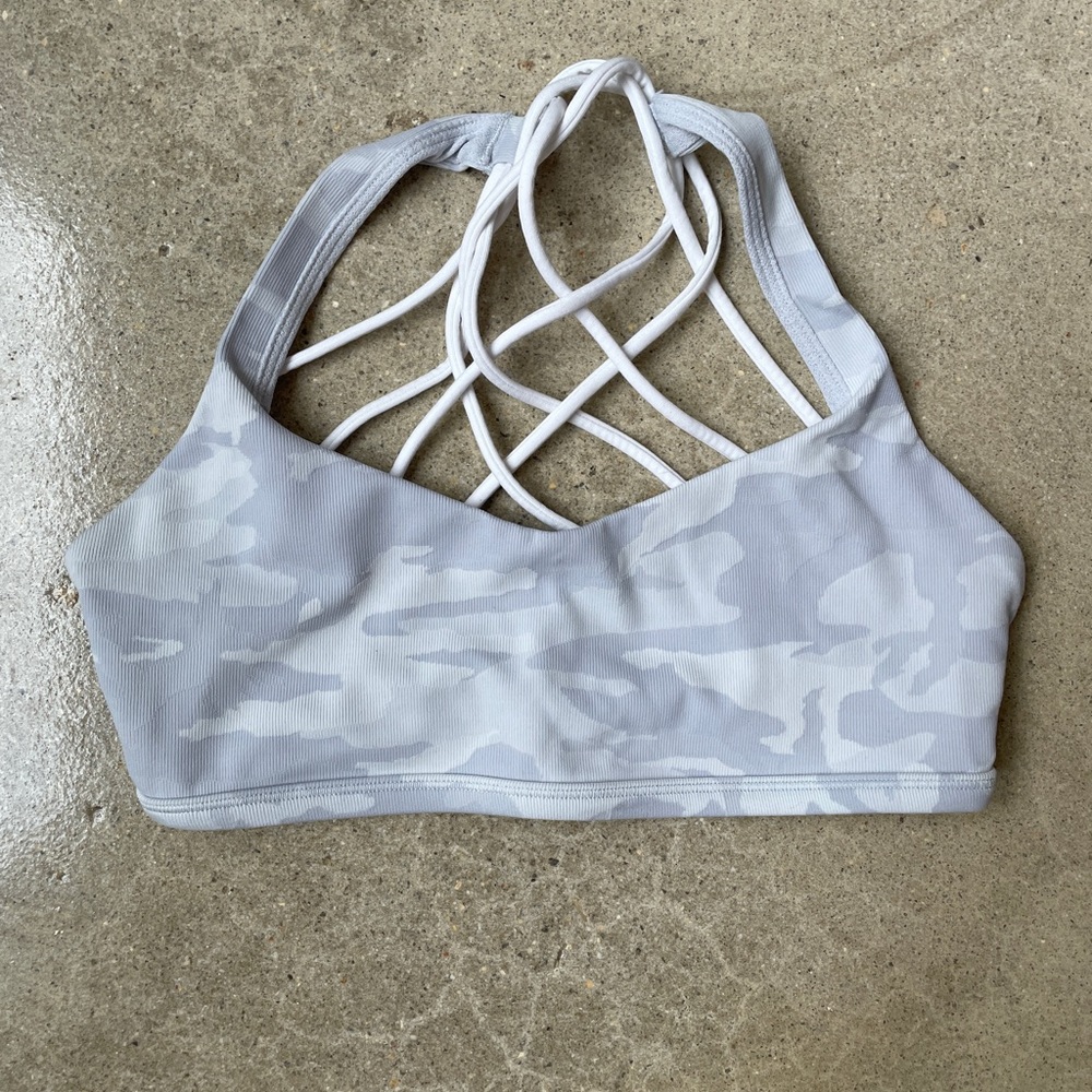 Free to Be Wild bra in white camo